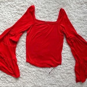 Free People Long Sleeve Off Shoulder Top